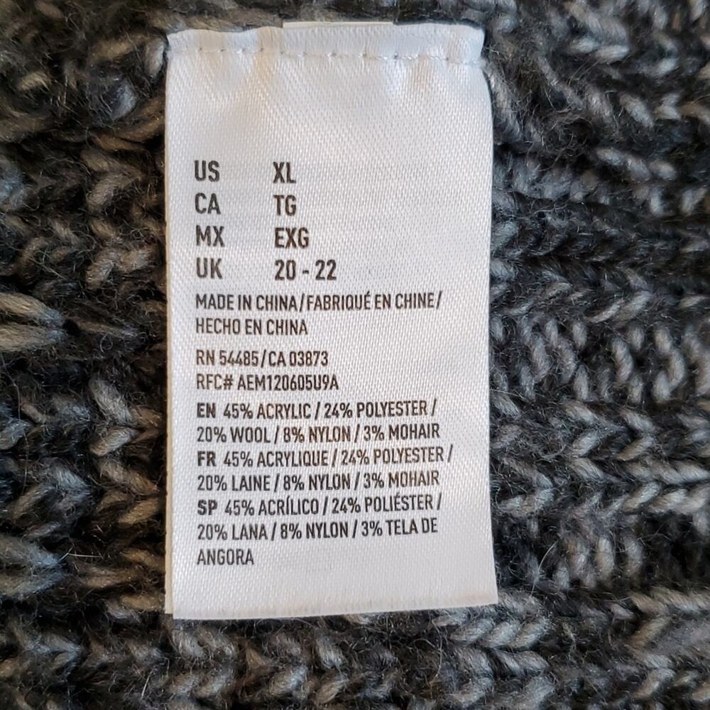 American Eagle Rainbow Snowflake Fair Isle Jegging Sweater SZ XL - Picture 8 of 10